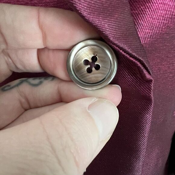 Carlisle Collection Womens Blazer Jacket Size 2 Pink Ombre Single Button Dip Dye - Picture 5 of 9